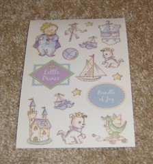 PSX Designs Sticker Sheet ~ Baby Boy «Little Prince»