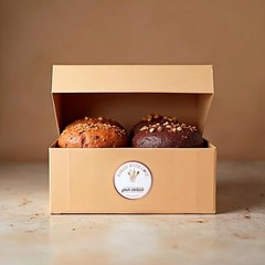 Mobiusea Creation Rosegold Baked with Love Stickers | 2 Inch 300pcs Packaging La
