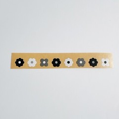 Small Flower Sticker 8pc a row Monotone 8mm New From Japan with tracking