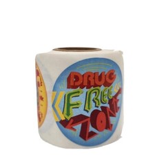 Vtg 80s 90s Dare Anti Drug Sticker Roll Drug Free School Kids Ad – (1) Roll
