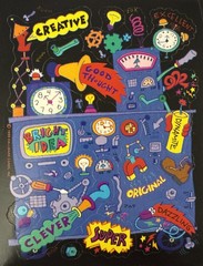 TEACHER REWARD MACHINE Stickers (16pc)Hallmark•Creative •Vintage 1990•Phrases•