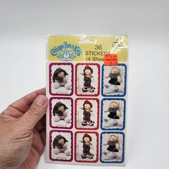 Nrw VINTAGE 1992 CPK CABBAGE PATCH KIDS Doll 4 Sheets Stickers 80s