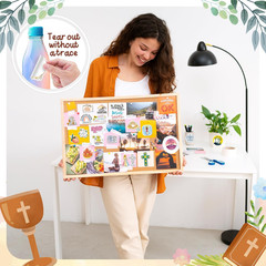 300PCS Inspirational Christian Stickers, Jesus Religious Stickers for Water Bott
