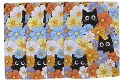 Black Kitties Cats Hiding in Flowers for Junk Journal Scrapbook Arts & Crafts SK