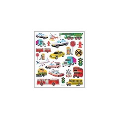 Scrapbooking Crafts Stickers Sticker King Police Car School Tour Bus Train Plane
