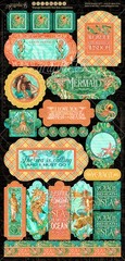 Graphic45 VOYAGE BENEATH THE SEA CARDSTOCK STICKER SET scrapbooking