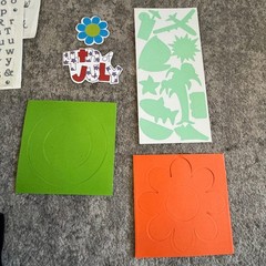 Vintage Scrapbook Sticker Lot Miss Elizabeth Stickopotamus Travel Spring Floral