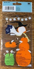Jolees Pumpkin Costume Witch Trick or Treat Halloween 🎃 3D Scrapbook Stickers