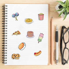 50Pcs Cute Food Stickers for Kids and Adults – Vinyl Stickers for Scrapbooks & W
