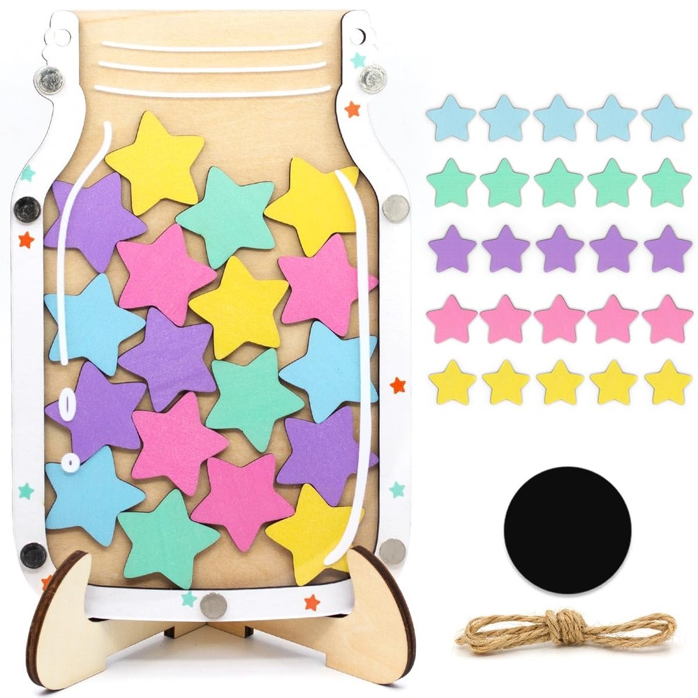 Magnetic Reward Jar for Kids, Classroom Reward System, Star Reward Jar, Incen…