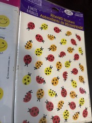 2 Packs Vintage? Hallmark Stickers – Rewards – Yellow Smiley Faces & Ladybugs