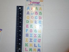 Lot of 4 Packages of Westrim, Memories Forever, & Provo Craft Alphabet Stickers