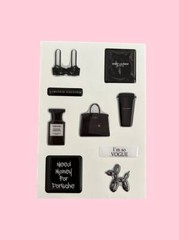Custom A6 105*146MM 3D Sticker for Phone Case Epoxy Stickers Sheet 6PCS Sheet