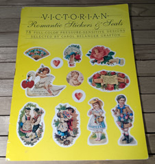 Vintage Victorian Valentine Stickers Book 1986 78 Full Color Roses Cupids Love