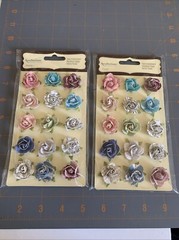 Michael’s- Paper Flowers Pink Scrapbook Card Making Embellishments