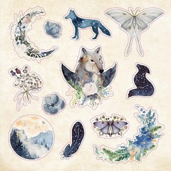 Celestial Wonders Sticker Book 900+ Stickers Scrapbook Journal Craft Decor