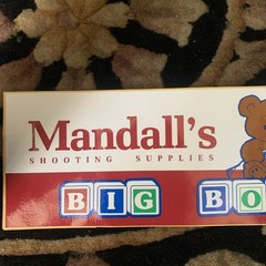 Vintage Mandall’s Shooting Supplies Big Boys Toys Bumper Stickers