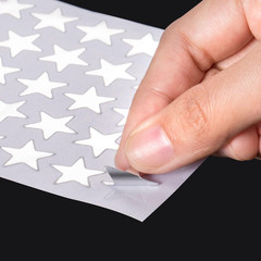 Self-Adhesive Star Stickers 1750 Count (Silver)