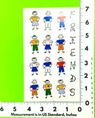Friends Stick Figure People Sticker Sheet