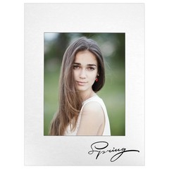 12×16 Picture Mats for 8×10 Photos, 10-Pack White Double Matboard, Bevel Cut