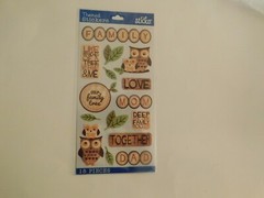 Sticko Wood Family stickers 15 pieces