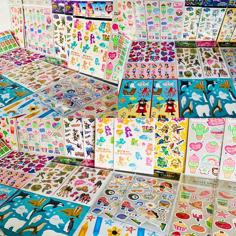 1199! Kit Scrapbooking Stickers Assorted Brands Mixed Themed Card Making Set