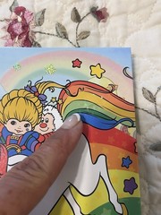 Rainbow Brite Notebook With Puffy Confetti Stickers Lot New
