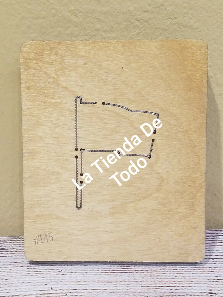 WOOD WOODEN PAPER CUTTING BLADE DIE FLAG FITS ACCUCUT SYS READ