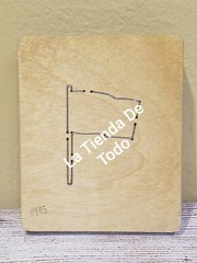 WOOD WOODEN PAPER CUTTING BLADE DIE FLAG FITS ACCUCUT SYS READ
