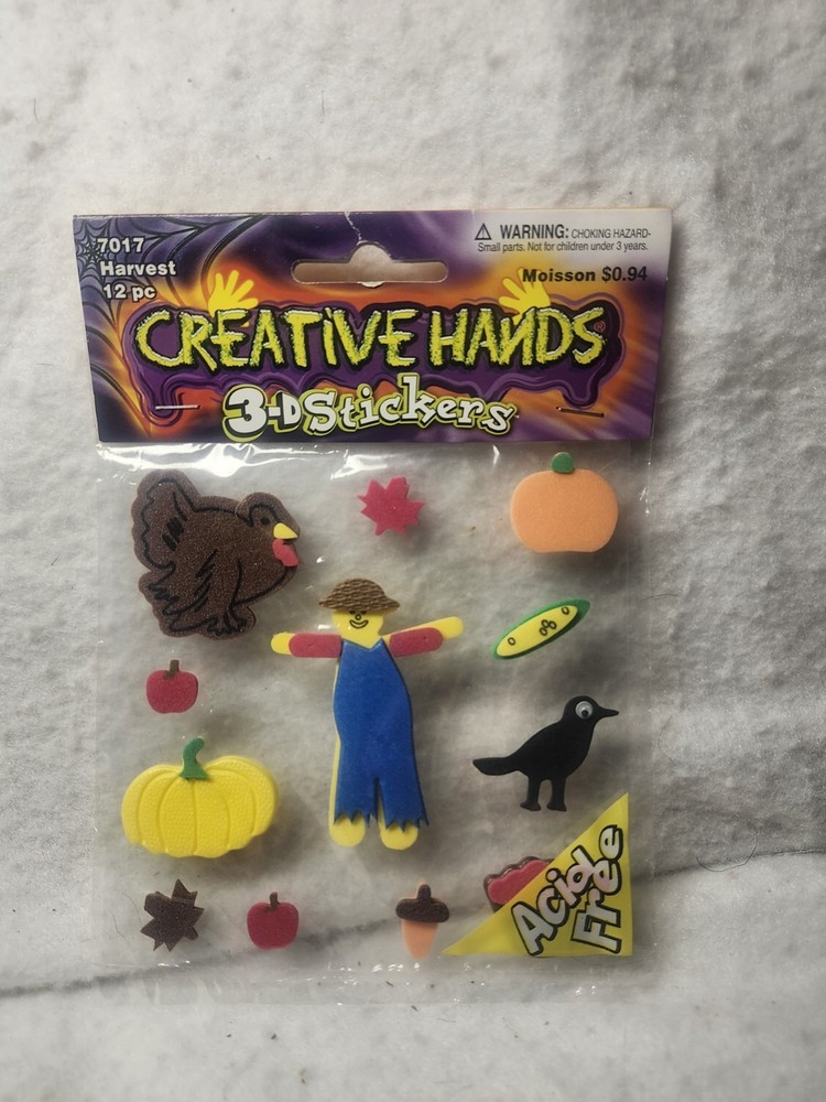 Scrapbooking Autumn 3D Foam Stickers NEW.. 1 To 2 Inches Tall FREE SHIPPING