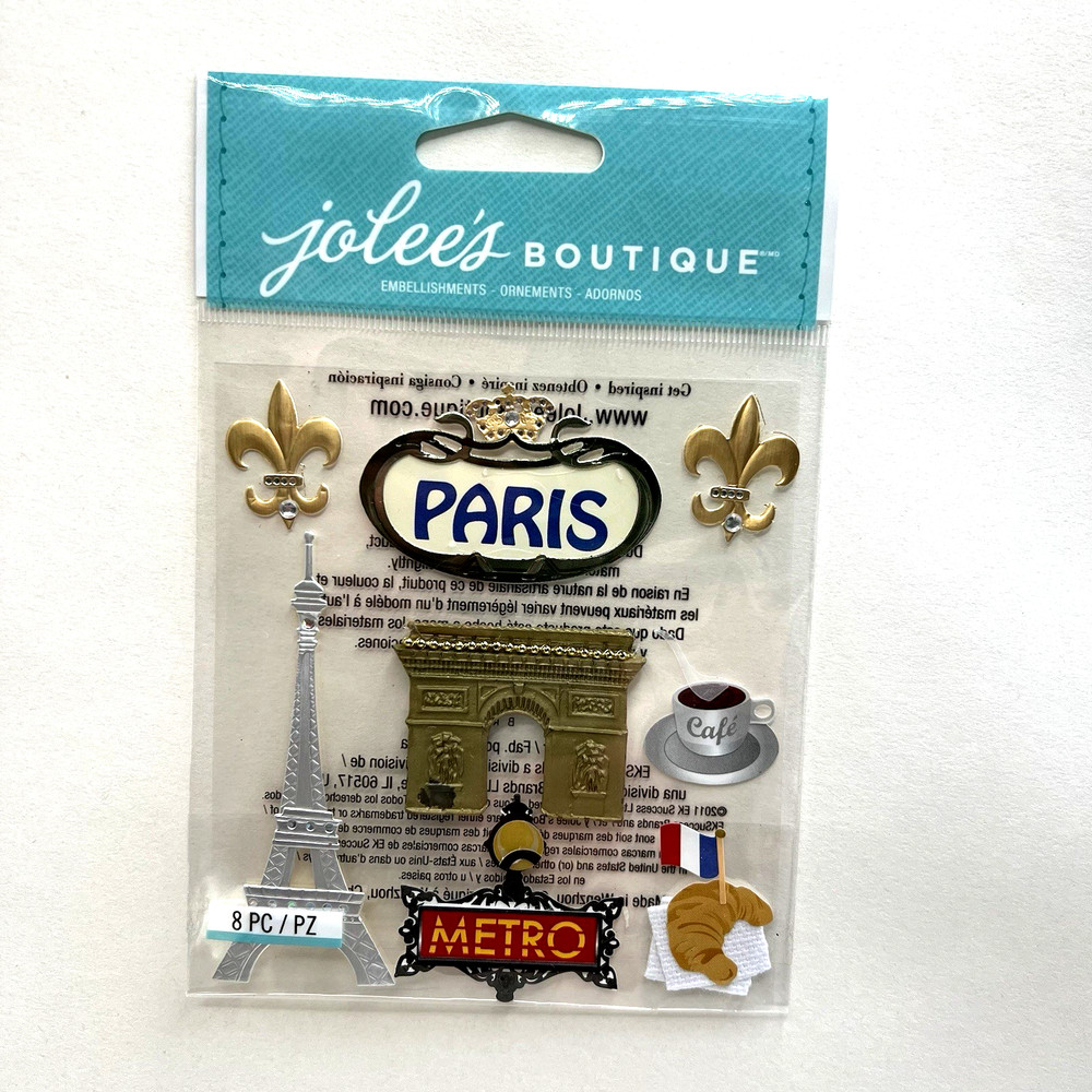 Jolee’s Boutique Paris Stickers Scrapbooking Journal Collage