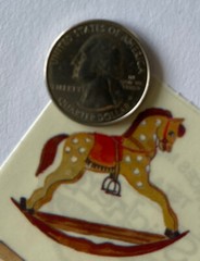 BABY THINGS Mylar Stickers (6pc)Frances Meyer•Rocking Horse •Rattle•Blocks•Pins