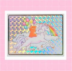 Miss Midie Prism Rainbow Unicorn Teddy Bear Balloons Vending Sticker My Artwork