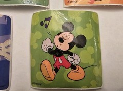 Vintage Smile Makers Mickey Disney Stickers Lot of 5 2.5 x 2.5 Inches