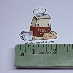 Cute Baking Flour Cooking Art Sticker School Motivation Kids Matte Decals Tc9