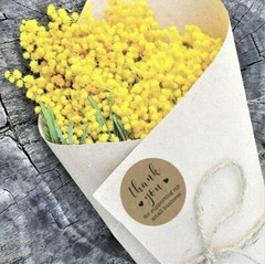 1 Roll of 500pcs 1″/1.5″ Assorted Floral Thank You Stickers Round Sealing Labels