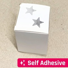 1000 Pack, Silver Foil Star Metallic Stickers, 0.6″ Diameter