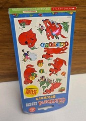 Clifford the Big Red Dog Vintage Sticker Scholastic Christmas NEW Sealed Vintage