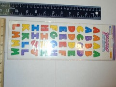 Lot of 4 Packages of Westrim, Memories Forever, & Provo Craft Alphabet Stickers