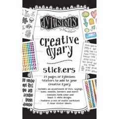 RANGER DYLUSIONS CREATIVE DYARY STICKER BOOK 427 PIECES