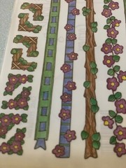 PROVOCRAFT STICKERS BORDERS WOOD & FLOWERS MULTI-SHAPE/SIZE BORDERS 21PCS