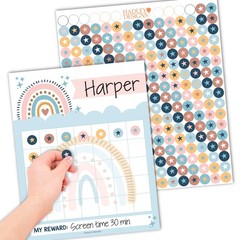 Kids Sticker Reward Charts for Behavior ~ 25 Pack Gold Star Sheets