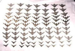 86 PCS Vintage Metal Book Corner Protectors for Scrapbooking Albums filigree lot