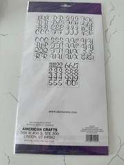 Sticko Autocollant Black Script XL Alphabet & Numbers 115 PC Poster Banner Craft