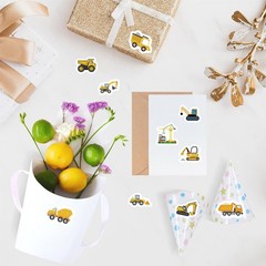 500Pcs Construction Vehicle Sticker Roll For Encourage Sticker For Labels Thank