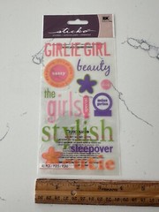 Sticko Autocollant 41PC Girlie Girl Beauty Hearts Stylish Sleepover Scrapbooking