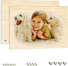 Sublimation Wood Photo Blanks, 11.8″ X 15.7″ Unfinished Wood Hanging Board with