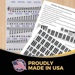 Easy Install Transparent Piano Stickers – Enhance Learning for 49-88 Keyboards