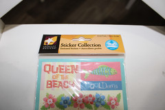 American Traditional Designs Beach Fun Brights Embossed Sticker Collection Swim
