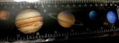 Planet Space Solar Astronomy Science 3-D Student 12” & cm Ruler New Sealed #P*